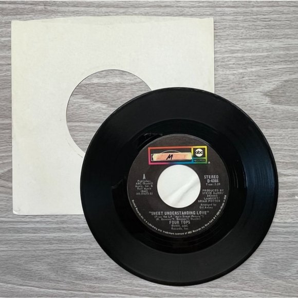 The Four Tops Sweet Understanding Love / Main Street People 45 Record Soul Funk - Picture 2 of 4